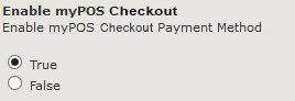 Enable myPOS Checkout Payment Method